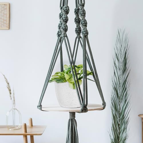 Plant Pots Indoor with Drainage 5 Pack Multi-Size Planters Set Spotty Grey