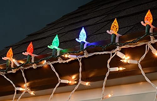 Projectpak All-Purpose Holiday Light Clips for Gutters and Shingles - Mount C5, C6, C7, C9, Mini, Icicle, Rope, LED Lights and More! | 200 Pack