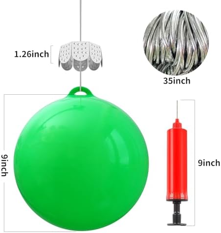 Inflatable Christmas Ornaments, 9 Inch Christmas Balls Outdoor Decor