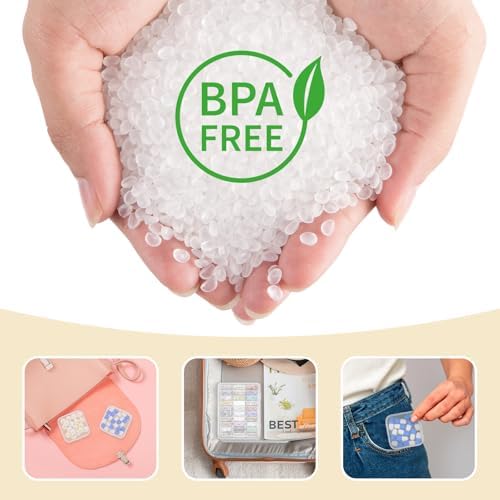 Mathtoxyz Bead Organizer Box, 62Pcs Small Organizers and Storage Plastic Cases, Mini Clear Storage Containers With Hinged Lid, Rectangle for Bracelet Making, DIY Jewelry Craft, Nail