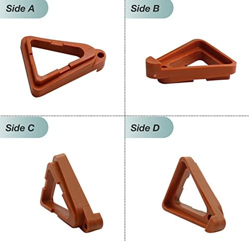 24Pcs Flower Pot Risers Plant Pot Feet Pot Feet for Outdoor Planters Flower Pot Foot Pads for Outdoor Indoor Garden Plants Breathable Moisture-Proof (Brick-Red)