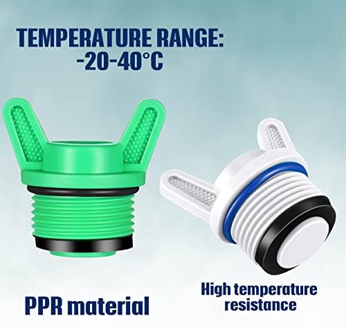 Nuanchu 10 Pcs 3/4 NPT Male Hose Plug Garden Irrigation, Ear Shape