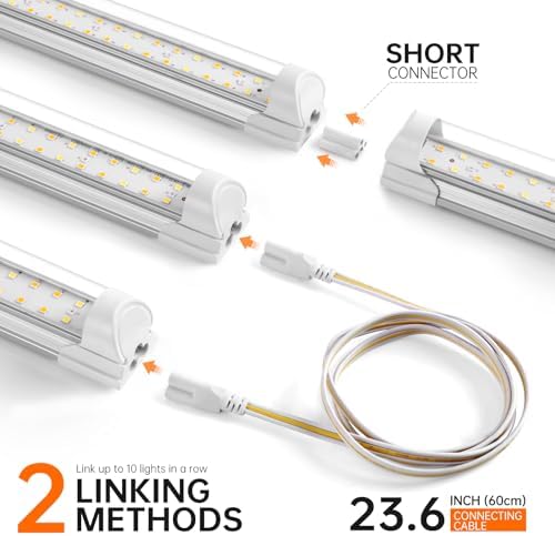 Bstrip T8 Grow Light, 1.4ft 108W (6x18W) for Indoor Growing, 3467K