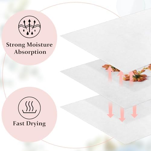 Aboofx 42 Sheets A4 Blotting Paper for Flower Press