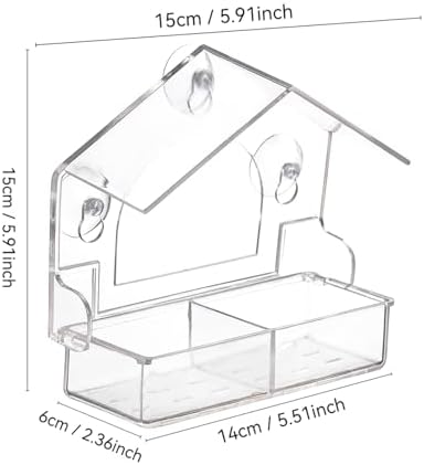 Clear Bird Feeder for Window