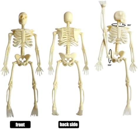 Mini Skeletons 20 Pcs Figurines Halloween Plastic Toy Bulk
