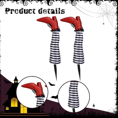 Halloween Upside Down Witch Legs with Stake Lawn Versatile Patios Yard Stake