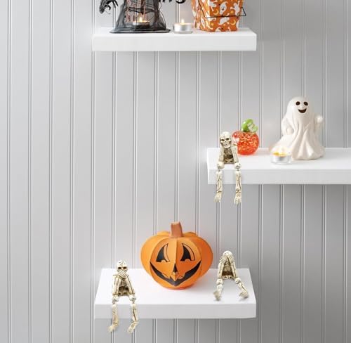 Gift Boutique Halloween Skeleton Statues Set of 3 - with Dangling Legs