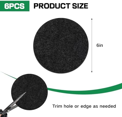 Plant Pot Cover,6 Inch Plant Pot Grid Mat,Cuttable Pot Soil Guard,Cat Proof