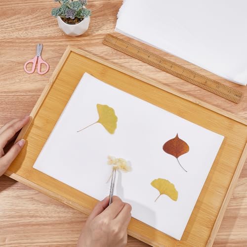 CRASPIRE 50 Sheets Flower Blotting Paper Flower Press 11.7x8.4in Blotter Papers Large Highly Absorbent Reusable Refill Drying Absorbing Large Sheet for Flowers Pressing Making Herbarium DIY Craft