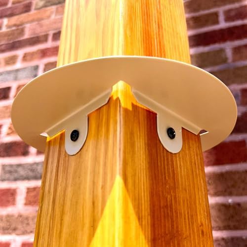 Erva Post Mounted Squirrel Baffle, Tan, 8" Dia.