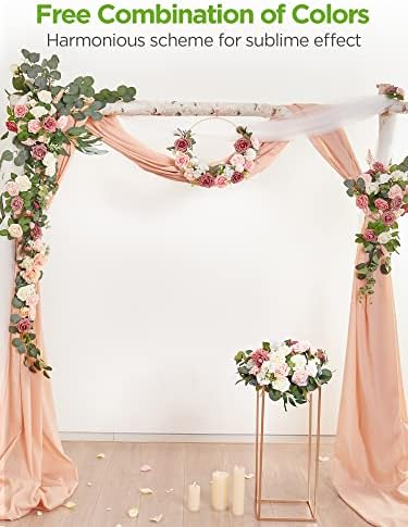 InnoGear Fake Roses 50 Pcs Blush Pink Flowers Artificial Faux Foam Floral