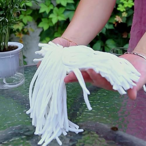 100Pcs Water Absorption Cotton Cord for Planter Pots Automatic Watering Device System Self-Watering Wick for Hydroponic Plants Indoor Flowerpot Accessory