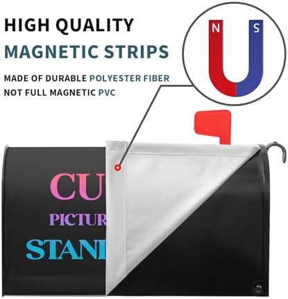 Kawani Personalized Custom Mailbox Covers Magnetic Standard Size 18x21 Inch Add Photo Picture Name Logo Text Uniqu Mailbox Wraps Customized Seasonal Post Letter Box Cover for Home Gadern Decor