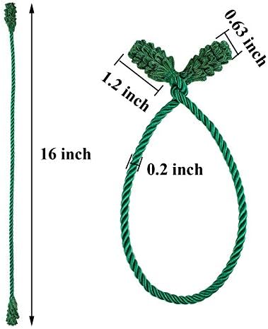 Cooraby Decorative Garland Ties Garland Flexible Ties for Holiday Decorations Christmas Craft Gift Wrapping (Green, 8)