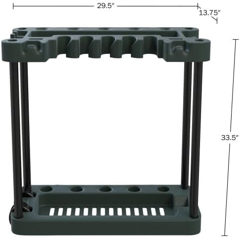 Garden Tool Organizer - Utility Rack, Holds Yard Tools - Garage Organizers and Storage Home Essentials by Stalwart - 40