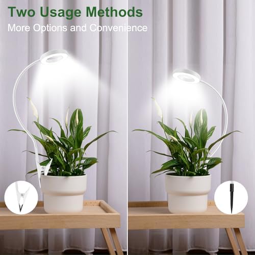 wolezek 2 in 1 Grow Lights for Indoor Plants, 3 Colors Plant Lights Indoor
