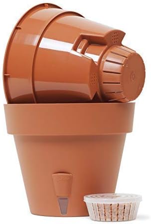 Pack of 3 - Self Watering Planter - Height 9.2 inches - Flower Pot with Bottom Watering Level Indicator for All House