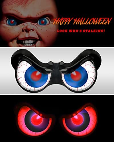 Halloween Decorations, 5 Pack Glowing & Flashing LED Eye Lights for Indoor/Outdoor Use, Bush, Yard, Window, Party