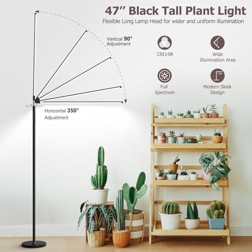 STERREN Plant Floor Lamp for Indoor Plants, Full Spectrum Grow Light