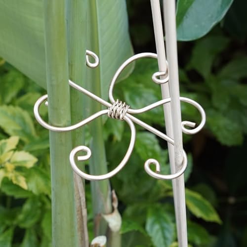 5PCS Plant Stem Support-4.1 * 4.1IN Gold Metal Stem Stabilizers