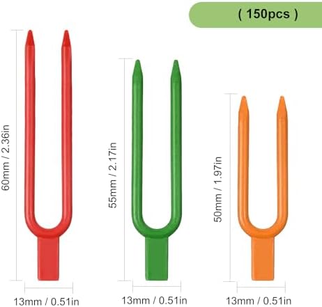 150 Pcs Reusable U-Shaped Plastic Garden pins Serve as Secure Anchor Clips for Plant cuttings, Effectively Supporting Strawberry Runners and Vines to Promote Rooting.