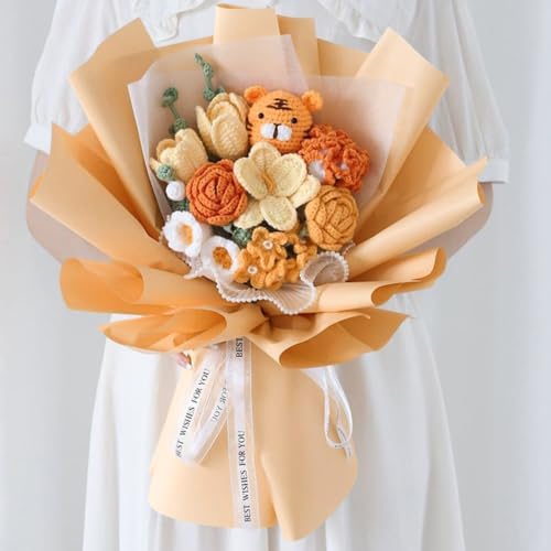 WRAPAHOLIC 20 Sheets Flower Wrapping Paper - 22.4 x 22.4 inch Pure Champagne Water-Resistant Floral Bouquet Wrapping Paper, Florist Supplies Packaging for Wedding Birthday Gift DIY