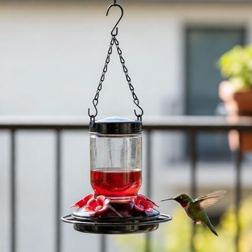 Outus 4 Pack Hanging Chain for Bird Feeders Planters, 9.5 Inch, Black