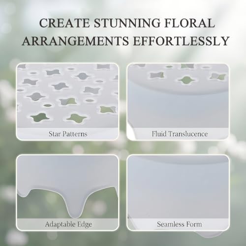 Silicone Flower Arranging Grid, Reusable Flexible Floral Stem Holder