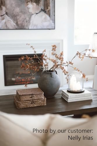 Avoeco 3 Pack 47 Inch Tall Real Touch Faux Enkianthus Fall Branches