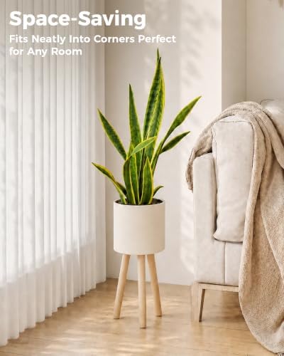 Bamworld Single Plant Holder for Indoor Plants Metal Planter Stand 6.9in