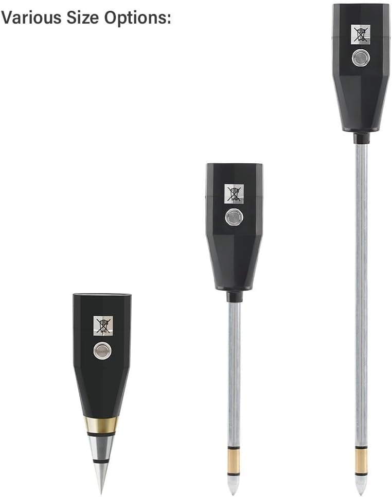 Soil pH Tester and Moisture Meter for Garden Use Portable Soil Testing Tool for Optimal Plant Growth (30cm)