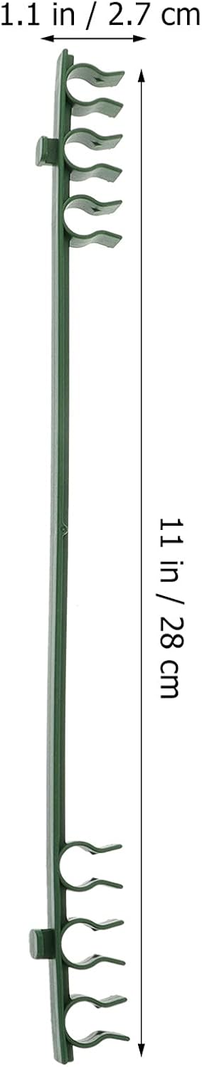 50PCS Stake Arms for Tomato Cage, 11.8 Inches Garden Stake Connectors, Expandable Trellis Connectors for 11mm Diameter
