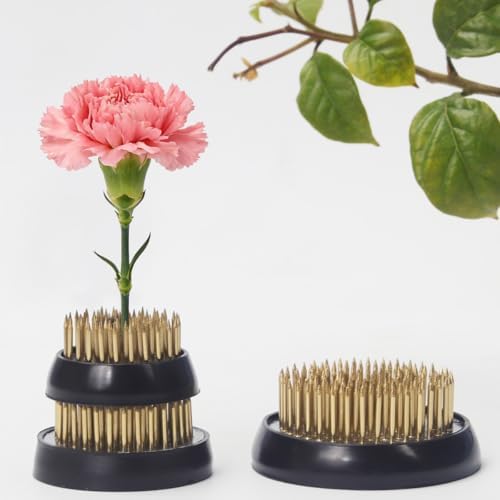Yeios Flower Frog 3pcs Pin Arrangement Holder Ikebana Kenzan 1.3 1.5 1.9in
