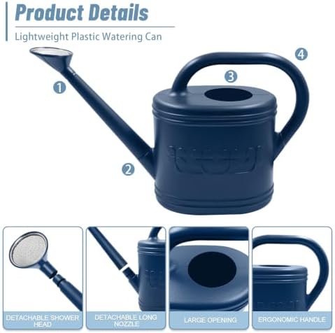 1 Gallon Watering Can, Plant Watering Can for Indoor & Outdoor