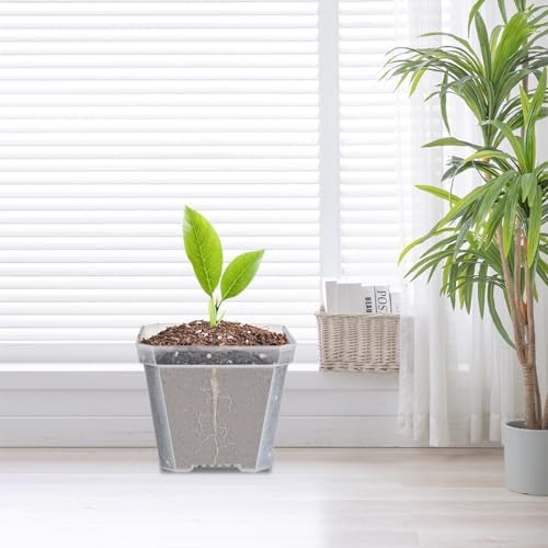 30 Sets Plant Nursery Pots with Humidity Domes, 3" Plastic Gardening Pot