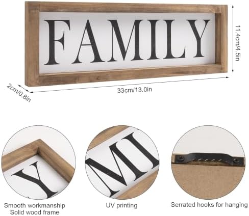 Wooden Family Sign Wall, Shelf, Mantel, Entryway Table Home Decor