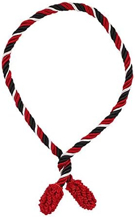 Haute Decor Decorative Twist Ties, 6 Pack, 16 inches (Black/Red/White) - Hang Garland, Lights, Decorations from Bannister or Railings for Christmas Holidays or Use Year-Round