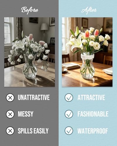 Bulgeiy Silicone Flower Arranging Grid, Flexible Reusable Blossom Stem Holder for Vases, Easy DIY Floral Arrangement Tool for Ikebana, Weddings & Home Decor(2 Pcs)