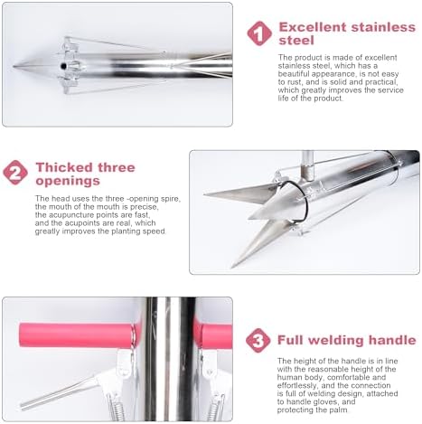 AIWFL Seedling Transplanter Long Handled Bulb Planter Tools Garden Tools