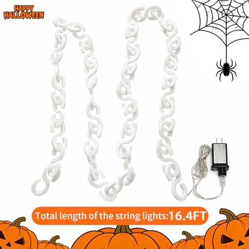 16.4 ft Halloween Chain Lights, Outdoor Halloween Lights