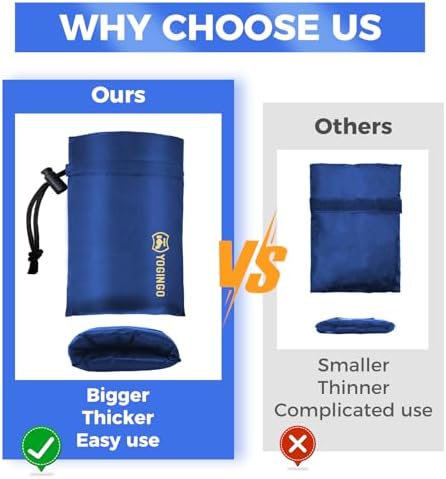 Outdoor Faucet Covers for Freeze Protection, 2 Pack 6.7" x 9.5" Blue Hose Bib Insulated Socks, Water Spigot Winter Protector