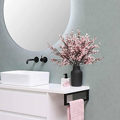 Uieke 15 Pcs Artificial Flowers Baby Breath Faux Artificial Gypsophila Bouquet Fake Silk Flowers Real Touch for Hotel Home Office Kitchen Bathroom Wedding Wall DIY Room Farmhouse Décor (Pink)
