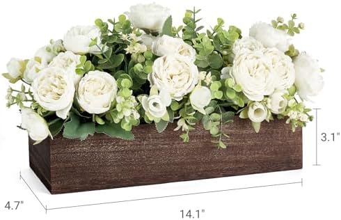 Dahey Artificial Flowers Farmhouse Centerpieces for Coffee Table Decor