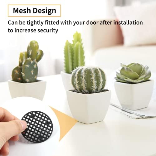 Bivethoi Plant Pot Mesh Hole Cover, 1.8" / 45mm, Black, 100pcs
