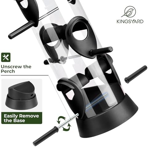 Kingsyard Tube Bird Feeder for Outdoors Hanging