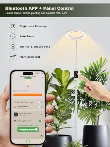 GLOWRIUM Smart Grow Lights for Indoor Plants,Plant Light with Bluetooth App