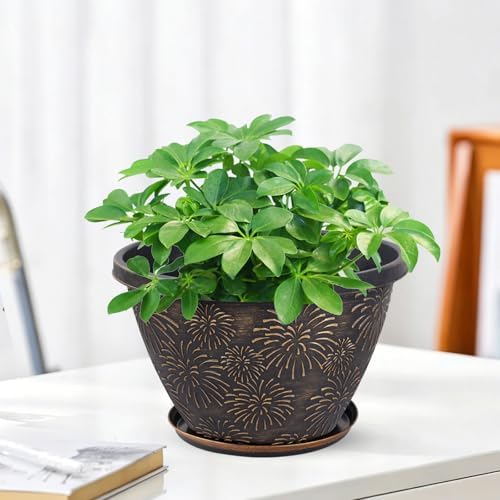 Nooulap 6 Pack 8 inch Plant Pots