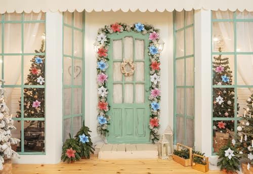 12Pcs Poinsettia Flower Artificial Poinsettia with Stem Christmas Decor Glitter Poinsettia Christmas Ornaments Christmas Tree Flower Decoration DIY Xmas Wreath Mantle Party Decor (Blue)