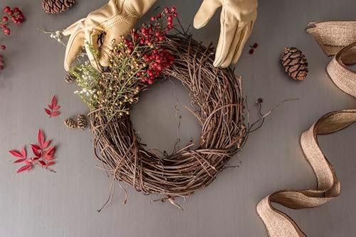 SuperMoss (22604) Orchard Grapevine Wreath - Handcrafted All-Season Front Door Décor, 10”, Natural
